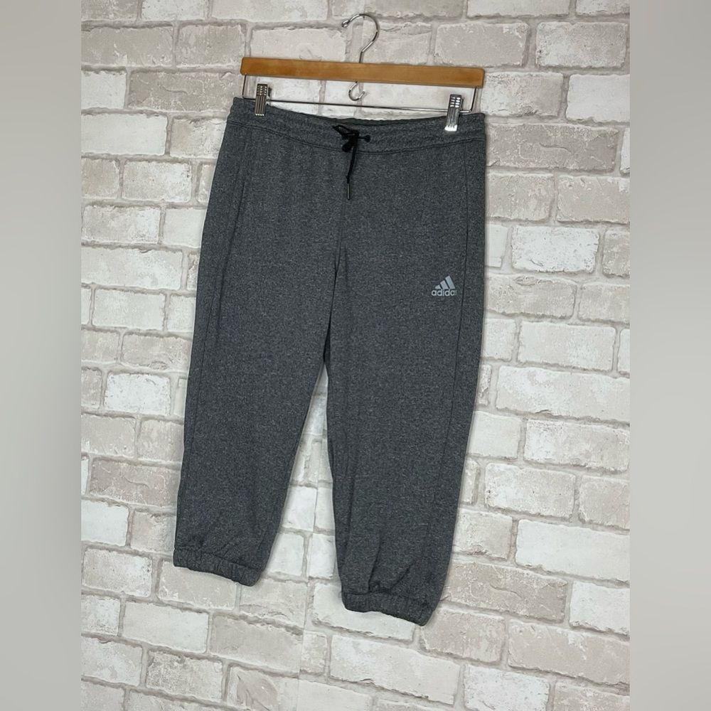 Adidas Gray Capri Jogger Pants Size S - Picture 3 of 11